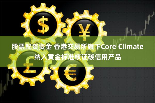 股票配资资金 香港交易所旗下Core Climate纳入黄金标准核证碳信用产品