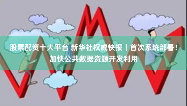 股票配资十大平台 新华社权威快报｜首次系统部署！加快公共数据资源开发利用